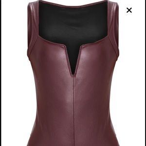 Tops - Prettylittlething Burgundy TBar Bodysuit Tops - Prettylittlething Burgundy TBar Bodysuit